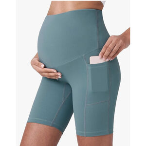 Posh Divah New! Maternity Pregnancy Athletic Support Biker Shorts